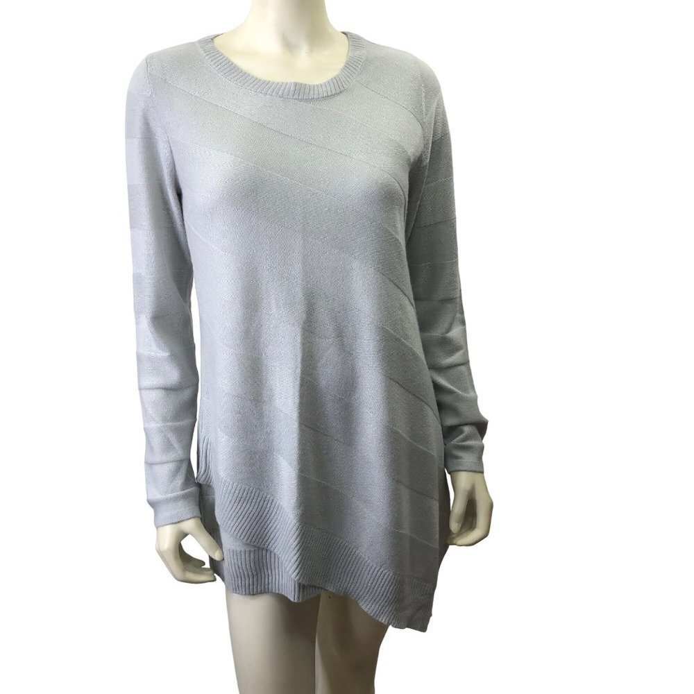 THE LIMITED LIGHT GRAY TUNIC SWEATER SIZE MD